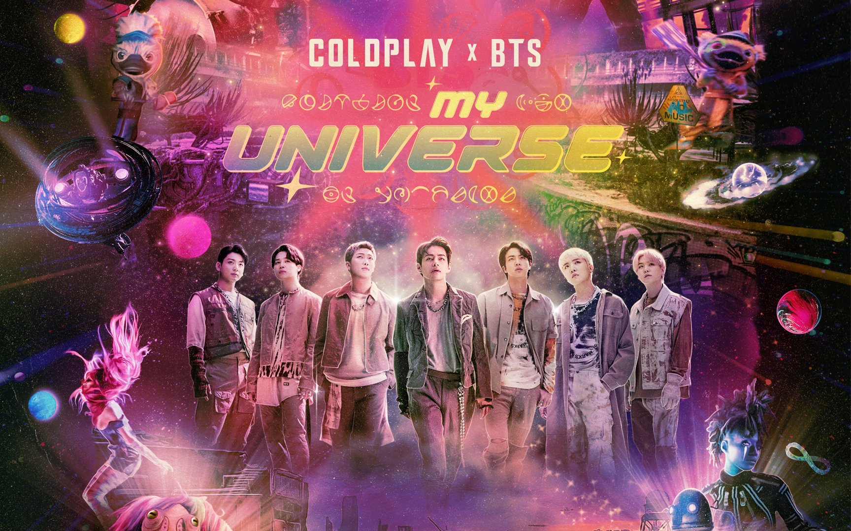 Бтс май. Coldplay x BTS - my Universe. Coldplay BTS my Universe Постер. БТС И колдплей Юниверс. My Universe BTS Coldplay обложка.